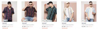 Harvard Shirts For Men Start At Rs.299 | Upto 80% Off 