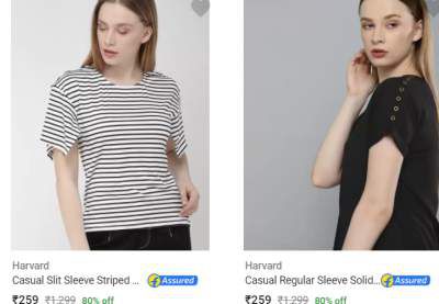 Harvard Women Top Upto 70% off Starting @ Rs 200
