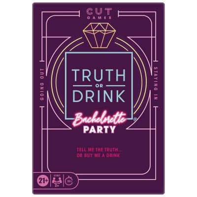 Hasbro Gaming Truth or Drink: Bachelorette Party Edition | Adult Party Game by Cut | 30 Mins