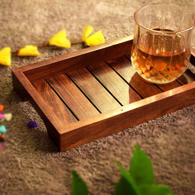 Hashcart Sheesham Wood Dinner Bar/Breakfast Tray 1Piece