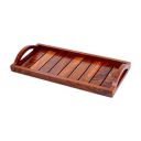 Hashcart Sheesham Wood Tray for Coffee Table Serving, Brown...