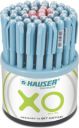 HAUSER XO 0.6 mm Ball Pen Tumbler | Sleek Body & Minimalistic Design | Smooth Writing Ball Pen  (Pack of 50, Blue, Black & Red)...