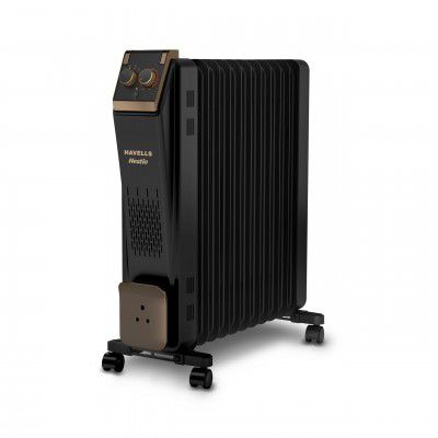 Havells 11 Fin Oil Filled Room Heater (OFR) | Advanced New U-Tech Fast Heating Fins with 10-Year Warranty | 2900W