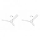 Havells 1200mm Ambrose ES Ceiling Fan | Premium Matt Finish (Pack of 2, Chrome)...