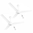 Havells 1200mm Efficiencia Neo BLDC Motor Ceiling Fan | 5 Star with Remote | (Pack of 2, White)...
