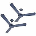 Havells 1200mm Enticer Energy Saving Ceiling Fan (Indigo Blue Chrome, Pack of 2)...