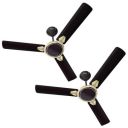 Havells 1200mm Equs Energy Saving Ceiling Fan (Smoke Brown, Pack of 2)...