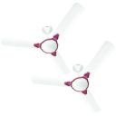 Havells 1200mm Equs ES Ceiling Fan (Pack of 2, White Maroon)...