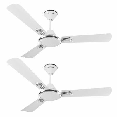 Havells 1200mm Festiva ES Ceiling Fan | 2 Year Warranty | (Pack of 2, Pearl White Silver)