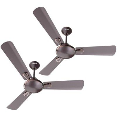 Havells 1200mm Festiva ES Ceiling Fan| Premium Finish | Energy Saving | Designer Fan (Pack of 2, Espresso Brown)