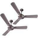 Havells 1200mm Festiva ES Ceiling Fan| Premium Finish | Energy Saving | Designer Fan (Pack of 2, Espresso Brown)