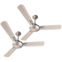Havells 1200mm Festiva ES Ceiling Fan| Premium Finish| Energy Saving| Designer Fan (Pack of 2, Gold Mist)...