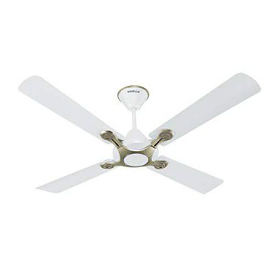 Havells 1200mm Leganza ES 4B Ceiling Fan | Best fan in 4 Blade, Premium Finish Deco ( Pearl White Silver)