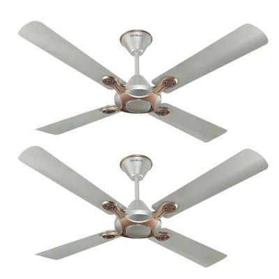 Havells 1200mm Leganza ES 4B Ceiling Fan | Best fan in 4 Blade, Premium Finish Decorative Fan (Pack of 2, Bronze Gold)