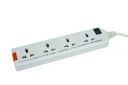 Havells 240 Volts 6A Four-Way 1440W Extension Board With Cable (White)- 1.5 Metre ( Surge And Spike Guard), 10 Volts...