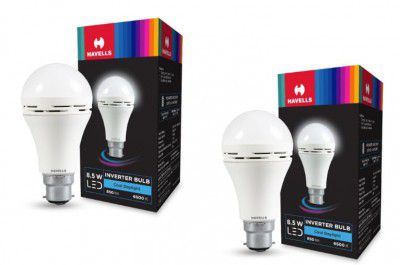 HAVELLS 8.5w LED Emergency Bulb |Cool Day White (6500K) | (PACK OF 2)