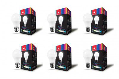 Havells 9W LED Bulb |B22 LED Bulb Base |Cool Day White Light (6500K/4000k/3000k) | Pack of 6