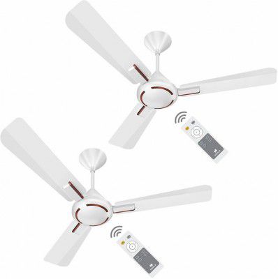 HAVELLS Ambrose | Remote Controlled | Low Noise | Upto 60% Energy Saving BLDC Motor 1200 W Ceiling Fan ( 5 Star | Pearl White Wood )