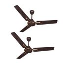 Havells Andria 1200mm Dust Resistant Ceiling Fan (Espresso Brown, Pack of 2)...