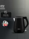 Havells Aqua Plus Black 1500 W Double Wall SS Tank Cool-Touch Body Electric Kettle-1.2L...