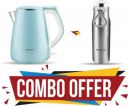 HAVELLS Aqua Plus with Aqua S Hot & Cold Bottle Electric Kettle (1.2 L, Blue, Silver)...