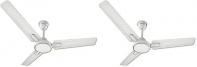Havells Artemis ES 1200mm Ceiling Fan| Double Ball Bearing| High Air Delivery 380 RPM| 2 Years Manufacturer Warranty, Elegant White(Pack of 2)