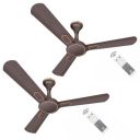 Havells Bianca Decorative BLDC 1200mm Energy Saving with Remote Control 5 Star Ceiling Fan (Espresso Brown, Pack of 2)...