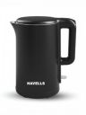 Havells Black 1250 W Double Wall Stainless Steel Inner Body Electric Kettle- 1.5 L...