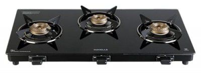 Havells Calore Gas stove |3 Heavy Duty Forged Brass Burner