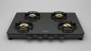 [Extra Rs.1749 OFF] Havells Contour Toughened Glass-Top 4 Brass Burner LPG Gas Stove (Black)...