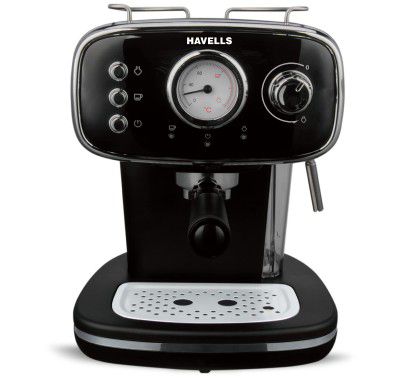 Havells Corretto Coffee Maker, Espresso/Cappuccino Machine with 15bar Powerful Pressure Pump.