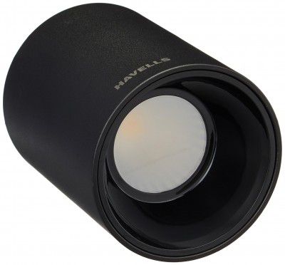 Havells Crysta Deco Surf Cob 12W 3K Black B, Warm White (3000K)