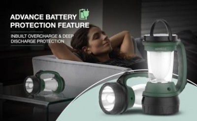 HAVELLS Dazzle Plus Lantern Torch 5W 5 hrs Lantern Emergency Light  (Green, Black)
