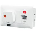 Havells DBOXx MCB Protected Socket PVC Plastic Base Model...