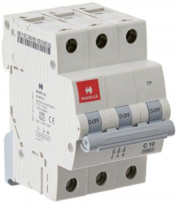 Havells DHMGCTPF010 PVC Plastic 10A MCB TP C Curve