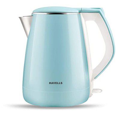 Havells Electric Kettle Aqua Plus 1250 Watts 1.2 liters | 2 Yr Manufacturer Warranty (Blue)