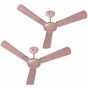 Havells Enticer Art 1200mm 2 Star Energy Saving Ceiling Fan (Rose Gold, Pack of 2)...