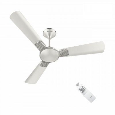 Havells Enticer Decorative BLDC 1200mm Energy Saving with Remote Control 5 Star Ceiling Fan (Pearl White, Pack of 1)