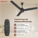Havells FAB BLDC Ceiling Fan 1200mm, Savings Upto 65%, Reverse Rotation, 4 Modes (Boost,Sleep,Breeze,Mop), Black...