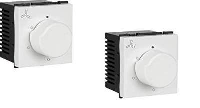 Havells Fabio 5 Step FSC Fan Regulator (White,Pack of 2)