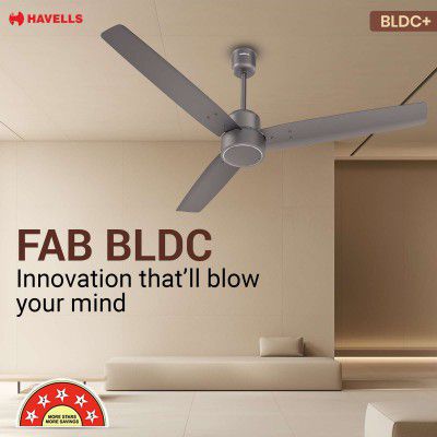 HAVELLS FAB | Remote Controlled | 30W with 3 Year Warranty BLDC Motor 1200 mm Wall Fan (5 Star)