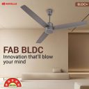 HAVELLS FAB|Remote Controlled|30W with 3 Year Warranty BLDC Motor 1200 mm Wall Fan (5 Star | Stone Grey | Pack of 1)...