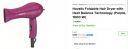 Havells Foldable Hair Dryer with Heat Balance Technology (Purple, 1000 W)...
