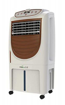 Havells Fresco-i 32L Personal Air Cooler for home | Powerful Air Delivery | High Density Overload Protection | Heavy Duty (White/Brown)