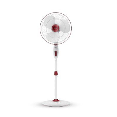 Havells Gatik Pro 400mm Pedestal Fan | 120 Ribs Guard for Safety | Wine Red