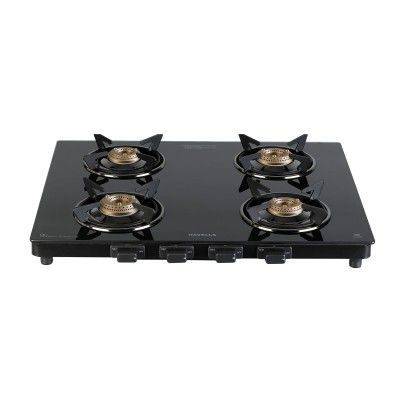 Havells GEOSLIM Gas stove | 4 Heavy Duty Forged Brass Burner