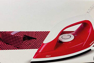 Havells Glace 750 Watt Dry Iron, (Ruby & White)