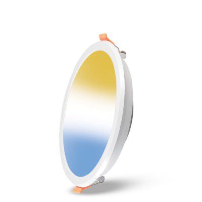 HAVELLS Glamax 15W TW Downlight BLE | Smart Colour Changing Downlight | Warm White to Cool White Palette | Dimmable | Bluetooth Technology | Recessed Downlighter for False Ceiling | Pack of 1