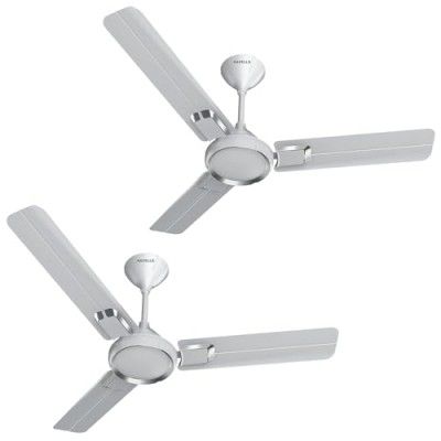 Havells Glaze 1200mm 1 Star Energy Saving Ceiling Fan (White Chrome, Pack of 2)