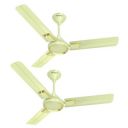 Havells Glaze 1200mm 1 Star Energy Saving Ceiling Fan (Pearl Ivory Gold, Pack of 2)...